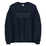 Dear John Embroidered Sweatshirt - The Lyric Label