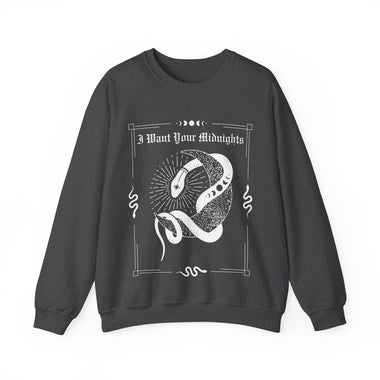 I Want Your Midnights Crewneck Sweatshirt - The Lyric Label