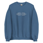 Long Story Short Embroidered Sweatshirt - The Lyric Label