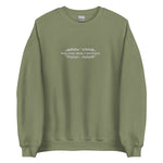 Long Story Short Embroidered Sweatshirt - The Lyric Label
