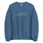 Love You To The Moon and To Saturn Embroidered Sweatshirt - The Lyric Label
