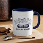 Official Member Of The Tortured Poets Department 11oz Varsity School Font Accent Coffee Mug - The Lyric Label