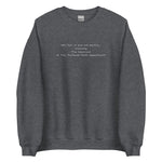 The Tortured Poets Department Embroidered Crewneck Sweatshirt - The Lyric Label