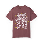 The Tortured Poets Department Lights, Camera, B*tch, Smile I Can Do It With A Broken Heart Lyrics Shirt for Swifties - The Lyric Label