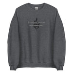 Times Quote V2 Embroidered Sweatshirt - The Lyric Label