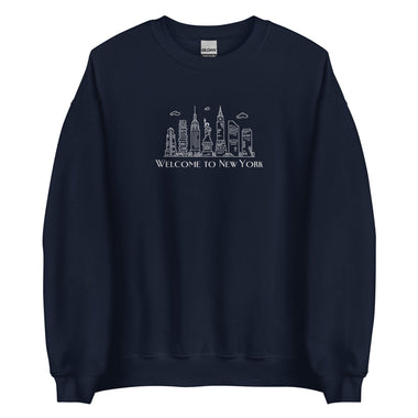 Welcome To New York Embroidered Sweatshirt - The Lyric Label